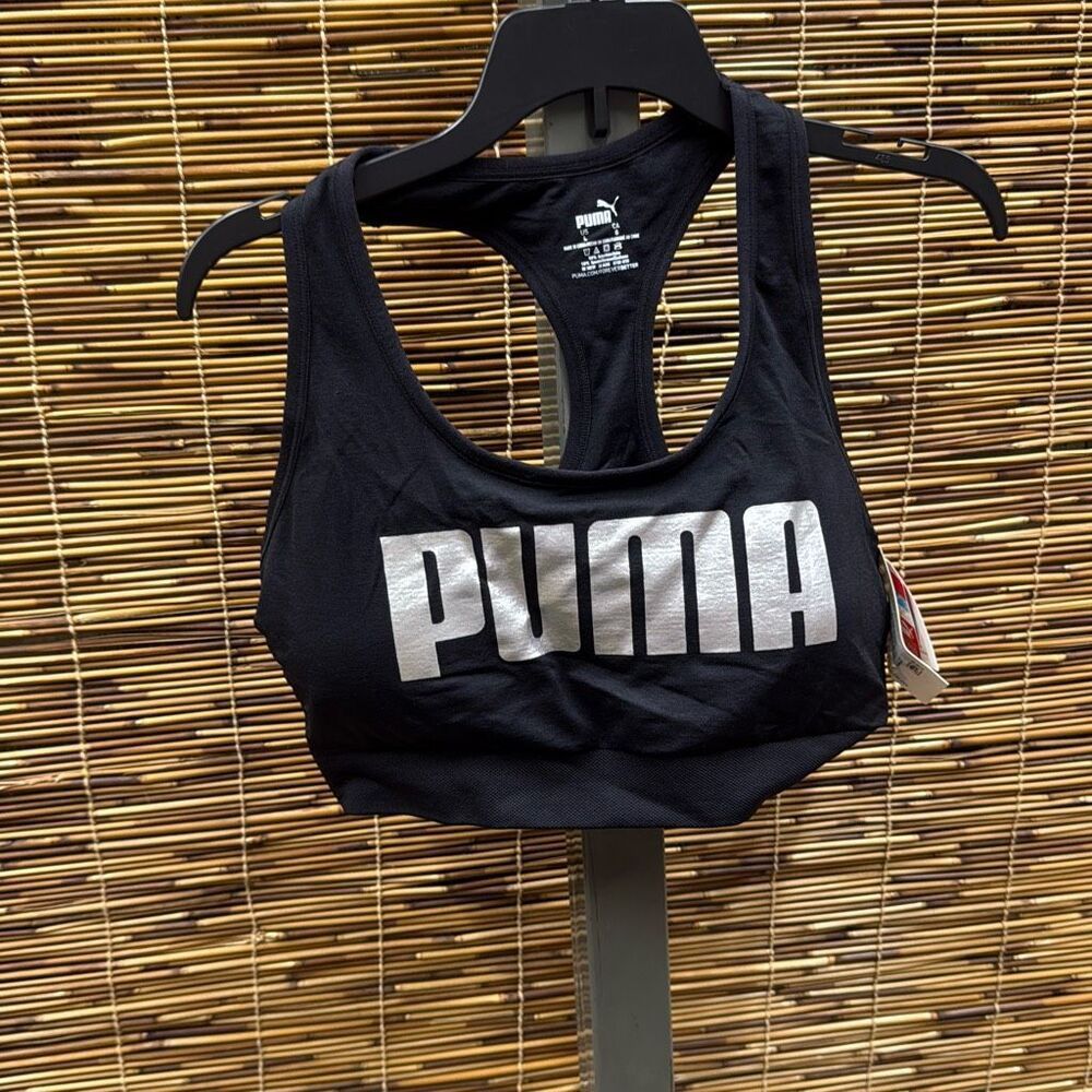 Puma Sports Bra  Puma Black Puma White Size L